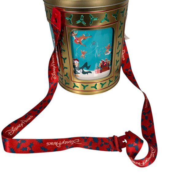 Disney Parks 2023 Holiday Christmas Musical Rotating Tin Popcorn Bucket - Picture 10 of 14